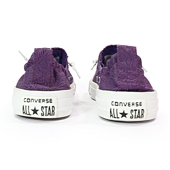 Converse Women's Chuck Taylor All Star Shoreline Slip On Sneaker Purple Lace 8 - Picture 5 of 8